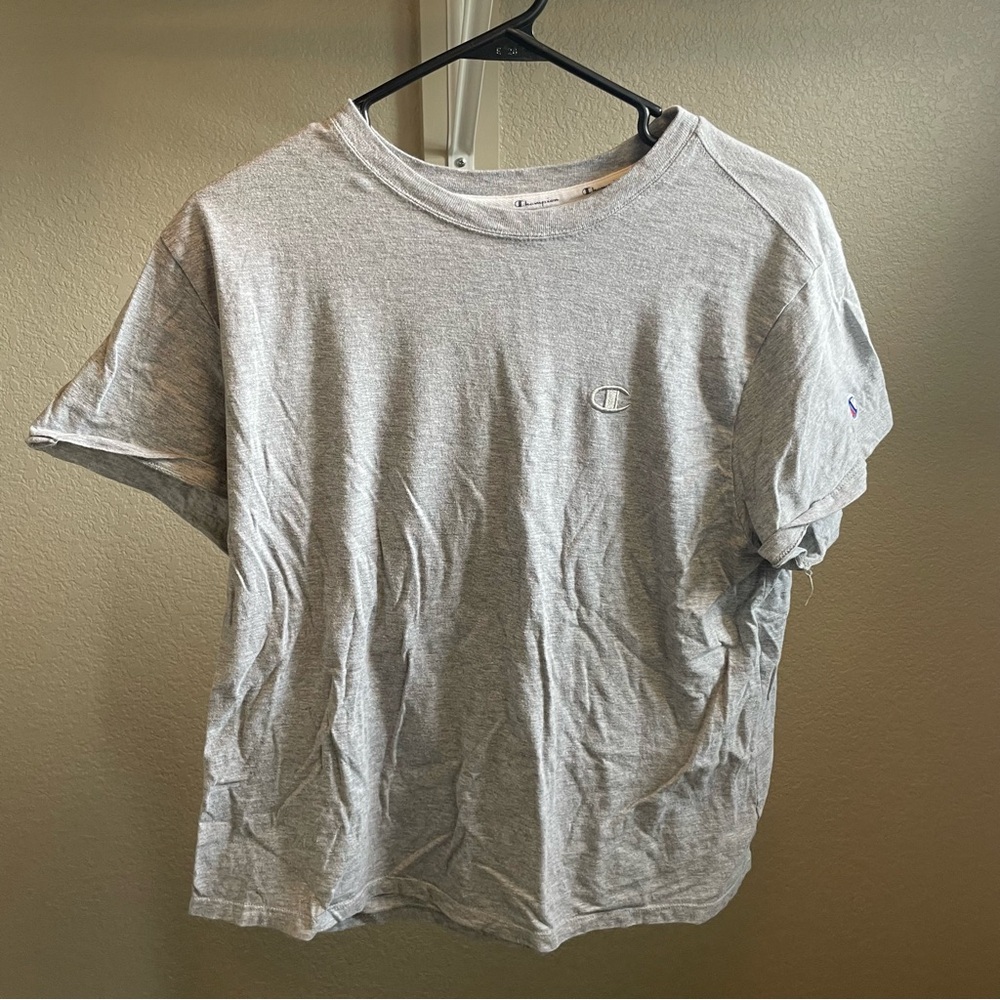 Champion Gray Short Sleeve Tee Relaxed Fit